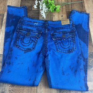 True Religion Blue Black Tony Super T Skinny Jeans